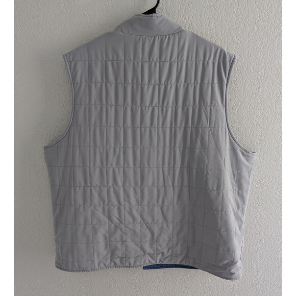 Peter Millar Spring Soft Reversible Vest Men's Size 2XL Ocean Blue & Grey - Picture 7 of 9